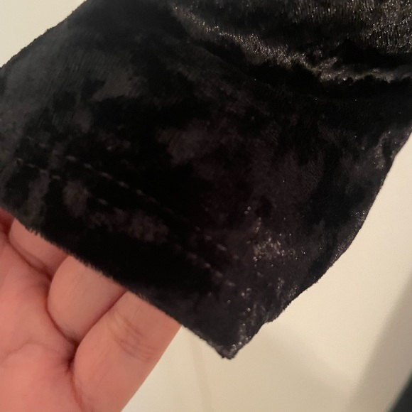 A Line Velvet Mini Dress - Picture 8 of 10